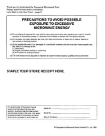 Preview for 2 page of Panasonic NN-S658BA Operating Instructions Manual