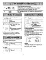 Preview for 10 page of Panasonic NN-S658BA Operating Instructions Manual