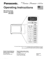 Panasonic NN-S669BA Operating Instructions Manual preview