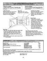 Preview for 8 page of Panasonic NN-S669BA Operating Instructions Manual