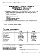 Preview for 2 page of Panasonic NN-S688BA Operating Instructions Manual