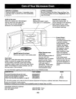 Preview for 42 page of Panasonic NN-S697 Operating Instructions Manual