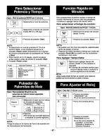 Preview for 49 page of Panasonic NN-S697 Operating Instructions Manual