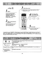 Preview for 10 page of Panasonic NN-S698BA Operating Instructions Manual