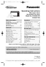 Preview for 1 page of Panasonic NN-S710S Operating Instructions Manual