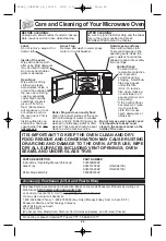 Preview for 26 page of Panasonic NN-S710S Operating Instructions Manual