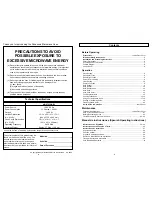 Preview for 2 page of Panasonic NN-S723 Operating Instructions Manual