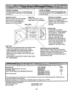 Preview for 8 page of Panasonic NN-S749BA Operating Instructions Manual