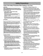 Preview for 6 page of Panasonic NN S750 Operating Instructions Manual