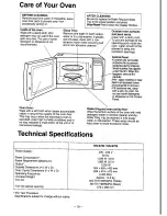 Предварительный просмотр 21 страницы Panasonic NN-S752 Operation Manual