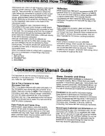 Preview for 6 page of Panasonic NN-S759 Operation Manual & Cookbook