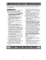 Preview for 4 page of Panasonic NN-S762BC/WC Operating Instructions Manual