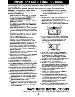 Preview for 4 page of Panasonic NN-S766 Operating Instructions Manual