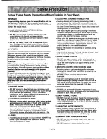 Preview for 6 page of Panasonic NN-S769WA Operating Instructions Manual