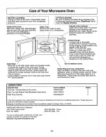 Preview for 8 page of Panasonic NN-S932 Operating Instructions Manual