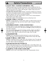 Preview for 8 page of Panasonic NN-S934WF Operating Instructions Manual