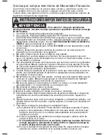 Preview for 3 page of Panasonic NN-S935 (Spanish) Instrucciones De Operación