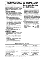 Preview for 23 page of Panasonic NN-S951WF Operating Instructions Manual