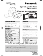 Preview for 1 page of Panasonic NN-S954 Operating Instructions Manual