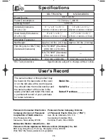 Preview for 30 page of Panasonic NN-S954 Operating Instructions Manual