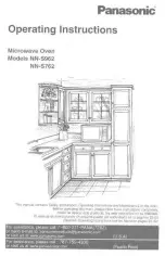 Panasonic NN-S962 Operating Instructions Manual preview