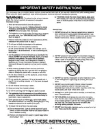 Preview for 4 page of Panasonic NN-S980WA Operating Instructions Manual