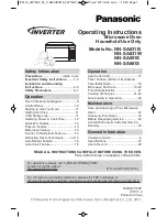 Preview for 1 page of Panasonic NN-SA631B Operating Instructions Manual