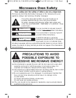 Preview for 2 page of Panasonic NN-SA631B Operating Instructions Manual