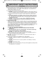 Preview for 4 page of Panasonic NN-SA631B Operating Instructions Manual