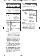 Preview for 14 page of Panasonic NN-SA631B Operating Instructions Manual