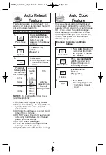 Предварительный просмотр 20 страницы Panasonic NN-SA670S Operating Instructions Manual