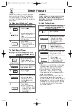 Предварительный просмотр 23 страницы Panasonic NN-SA670S Operating Instructions Manual