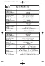 Предварительный просмотр 32 страницы Panasonic NN-SA670S Operating Instructions Manual