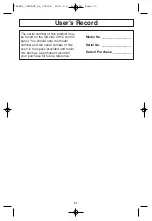 Предварительный просмотр 33 страницы Panasonic NN-SA670S Operating Instructions Manual