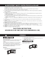 Preview for 4 page of Panasonic NN-SC64MW Owner'S Manual