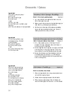 Preview for 36 page of Panasonic NN-SD259W Operating Instructions And Cookery Book