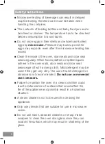 Preview for 6 page of Panasonic NN-SD25HB Operating Instructions Manual