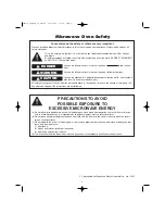 Preview for 3 page of Panasonic NN-SD277 Operating Instructions Manual