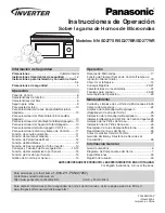 Preview for 33 page of Panasonic NN-SD277BR Operating Instructions Manual