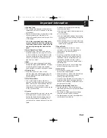 Preview for 5 page of Panasonic NN-SD278SEPG Operating Instructions Manual