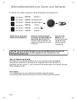 Preview for 38 page of Panasonic NN-SD279S Operating Instructions Manual