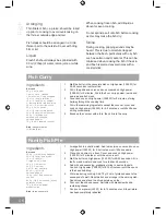 Preview for 46 page of Panasonic NN-SD27HS Operating Instruction And Cook Book