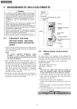 Preview for 12 page of Panasonic NN-SD291S Service Manual