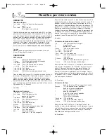 Preview for 54 page of Panasonic NN-SD297 Operating Instructions Manual