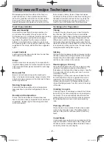 Preview for 23 page of Panasonic NN-SD351M Operating Instruction And Cook Book