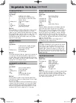 Preview for 39 page of Panasonic NN-SD351M Operating Instruction And Cook Book