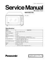 Panasonic NN-SD372 Service Manual предпросмотр