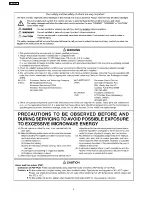 Preview for 2 page of Panasonic NN-SD372 Service Manual