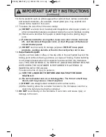 Preview for 4 page of Panasonic NN-SD372S Operating Instructions Manual