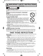 Preview for 5 page of Panasonic NN-SD372S Operating Instructions Manual